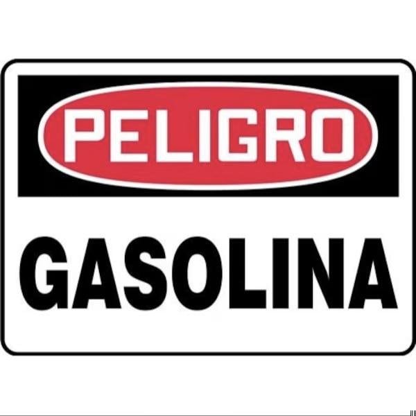 Accuform OSHA DANGER Safety Sign GASOLINE 7 in SHMCHL241XT - main